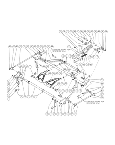 Lift Assembly 60-Inch Diagram and Parts List for S6031-KW 53AI8DU6050-31HP Cub Cadet Lawn Tractor